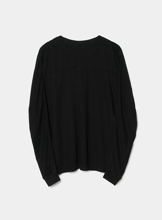 Лонгслив MAHARISHI 5245 Hemp Cross Oversized Black