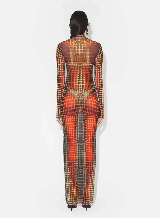 Женское платье Jean Paul Gaultier Re-Edition Orange/Blue/Brown