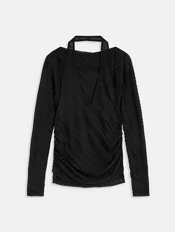 Женский топ OPEN YY Pleats Top Black