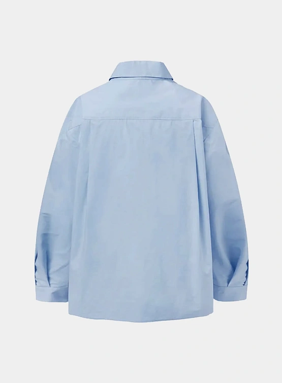 Женская рубашка AMOMENTO Oversized Shirts Light Blue