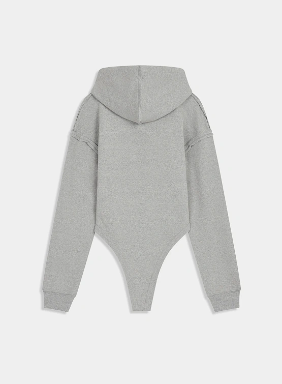 Женское худи-боди OPEN YY Hoodysuit Grey