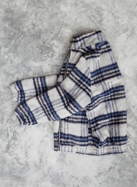 Овершот Butter Goods Hairy Plaid Lodge Jacket Navy