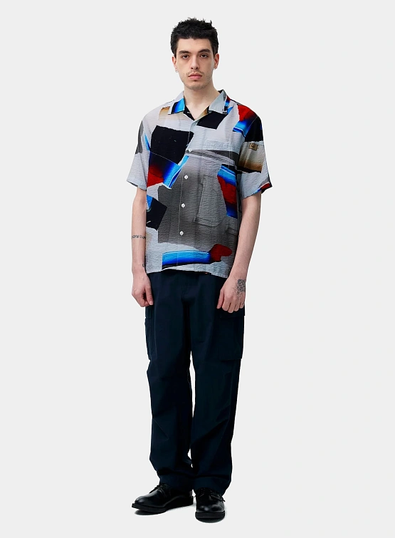 Рубашка thisisneverthat Torn Rayon S/S Shirt Multi