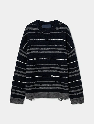 Свитер JUUN.J Hand Drawn Stripe Navy