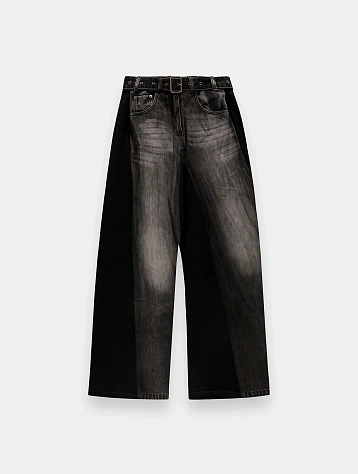 Женские джинсы MARRKNULL Dislocation Patchwork Black