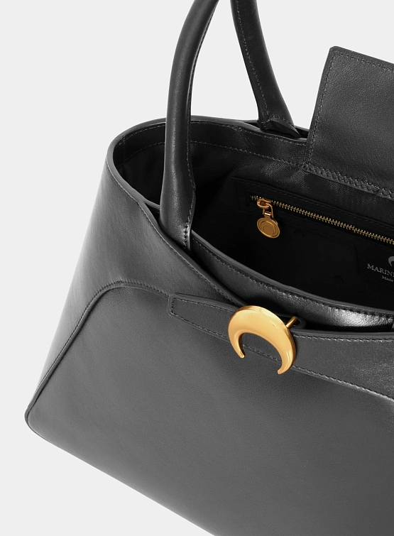 Cумка Marine Serre Smooth Leather Aurora Black