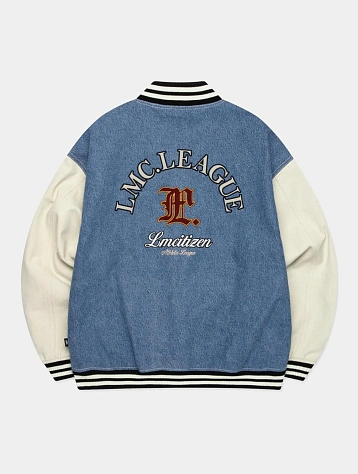 Бомбер LMC Denim Varsity Jacket Blue