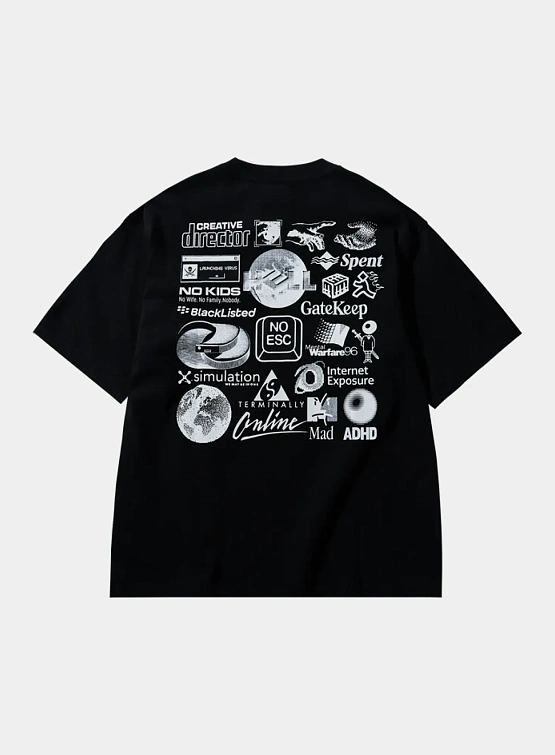 Футболка MARKET TERMINALLY ONLINE T-SHIRT Black