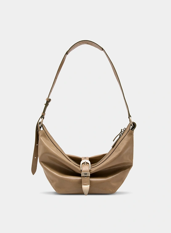 Женская сумка MARGESHERWOOD Belted Hobo Medium Mud Crinkle