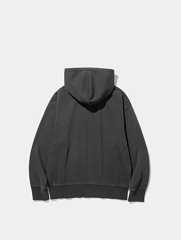 Худи Uniform Bridge Basic Dyeing Sweat Hood Pigment Charcoal