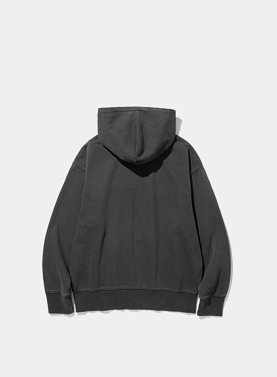 Худи Uniform Bridge Basic Dyeing Sweat Hood Pigment Charcoal