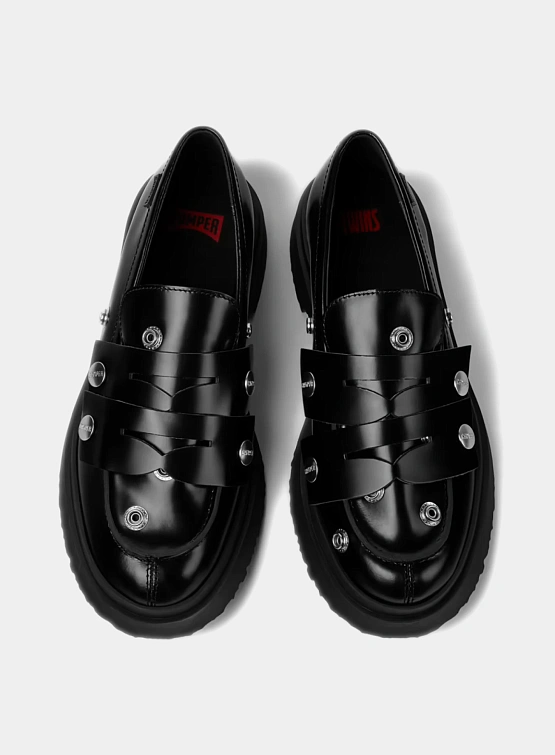 Лоферы Camper Twins Buttons Black