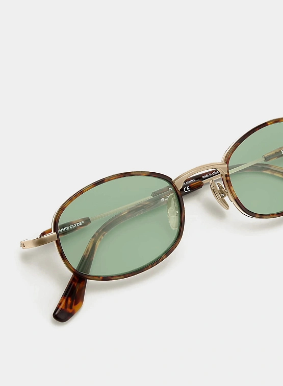 Очки Bonnie Clyde Bicycle Tortoise & Green Tint