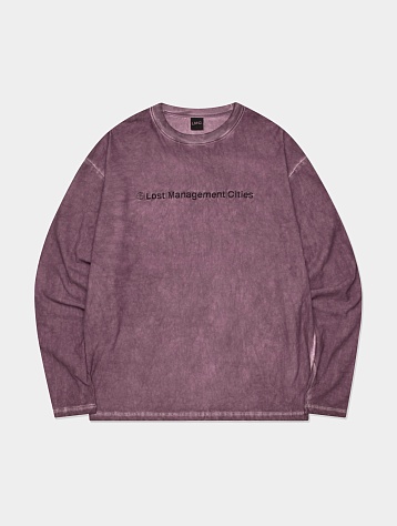Лонгслив LMC Overdyed Fn Long Slv Tee Dark Purple