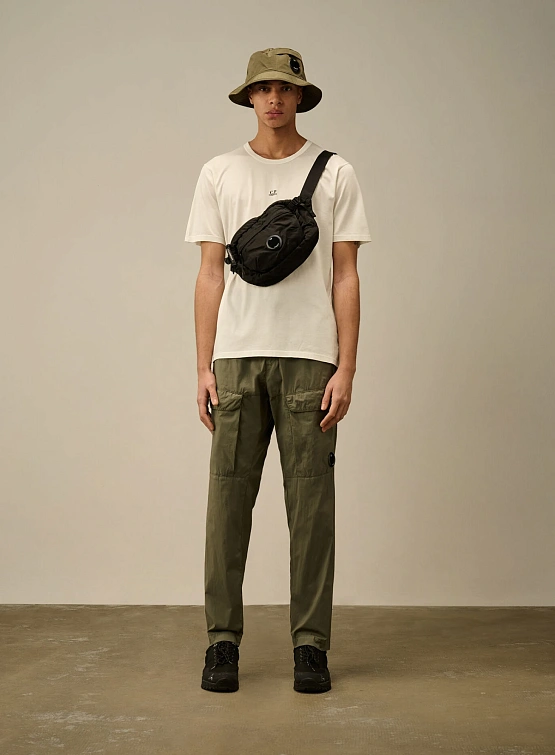 Брюки C.P. Company 50 Fili Stretch Loose Cargo Thyme