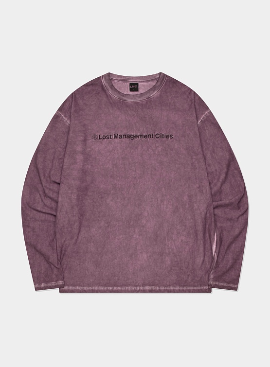 Лонгслив LMC Overdyed Fn Long Slv Tee Dark Purple