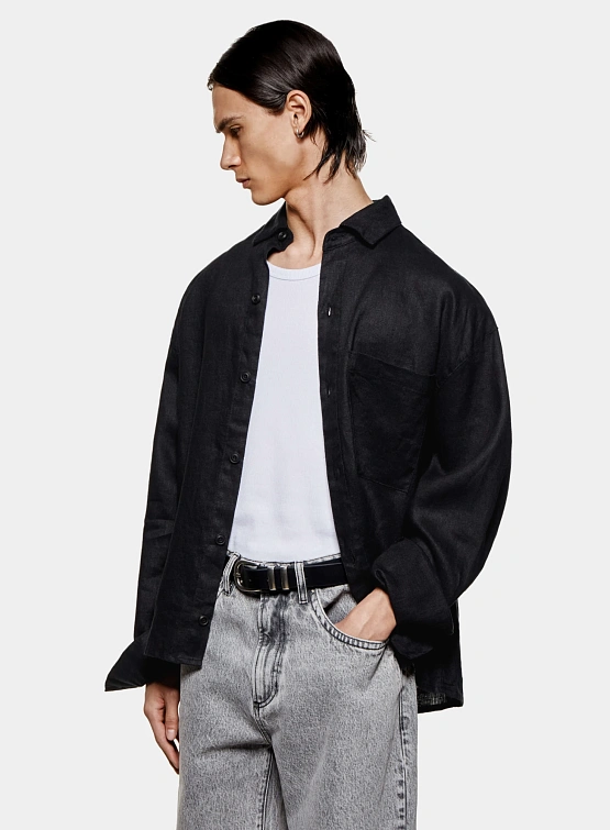 Рубашка MKI MIYUKI ZOKU Linen Box Dress Black