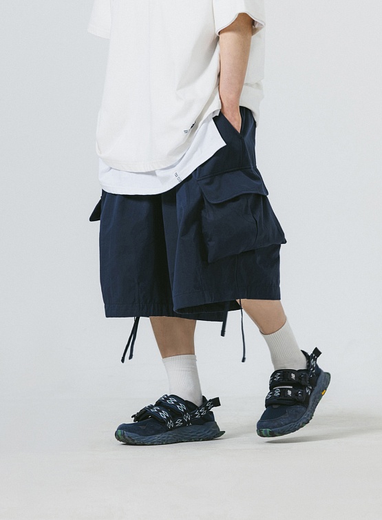 Шорты ANGLAN Oblique Cargo Half Pants Navy