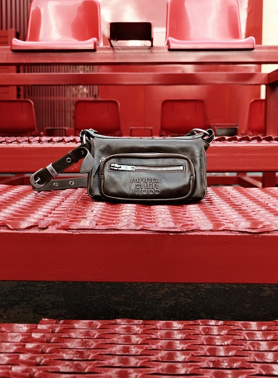 Женская сумка MARGESHERWOOD Outpocket Hobo Mini Washed Brown