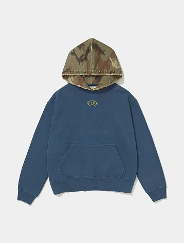 Худи PIET Distressed Camo Studded Navy