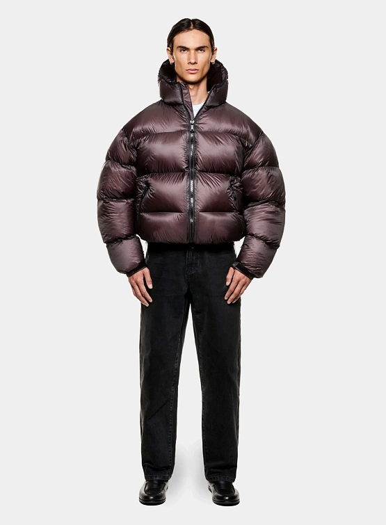 Пуховик MKI MIYUKI ZOKU Translucent Hooded Bubble Raisin