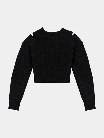 Женский свитер System Slit Roundneck Sweater Charcoal