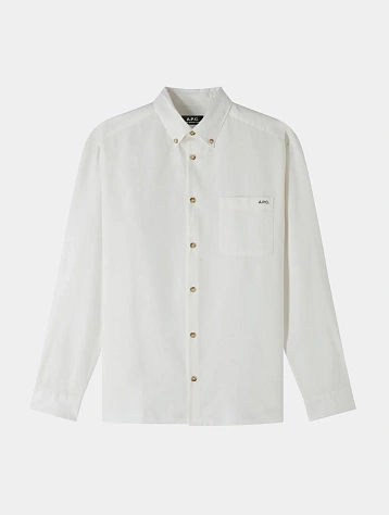 Рубашка A.P.C. Mateo Logo White