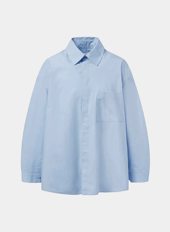 Женская рубашка AMOMENTO Oversized Shirts Light Blue