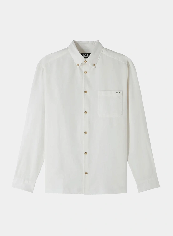 Рубашка A.P.C. Mateo Logo White