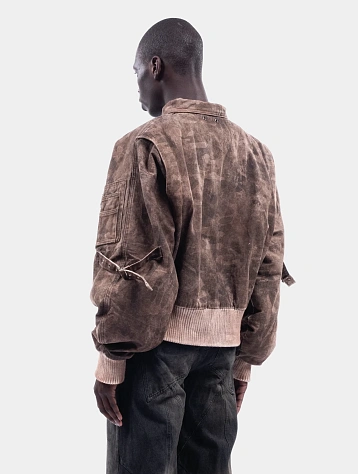 Бомбер NO/FAITH STUDIOS Cargo Bomber Jacket Beige