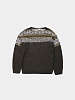 Свитер OPEN YY Fair Isle Sweater Charcoal