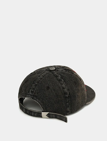 Кепка RHUDE Seal Denim Curved Brim Agoura Black/Red