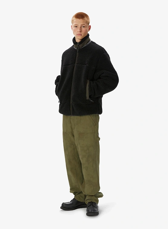 Флисовая Куртка thisisneverthat T Sherpa Fleece Black
