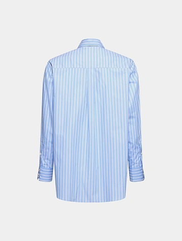 Рубашка Bluemarble Smiley Stripe Popelin Shirt Blue