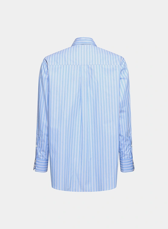 Рубашка Bluemarble Smiley Stripe Popelin Shirt Blue