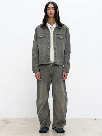 Джинсы COOR Embossed Washed Deep Curved Washed Brown