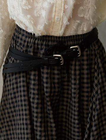 Ремень EPINGLER  2-Line Leather Black