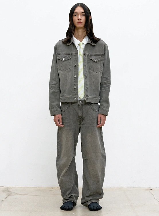 Джинсы COOR Embossed Washed Deep Curved Washed Brown