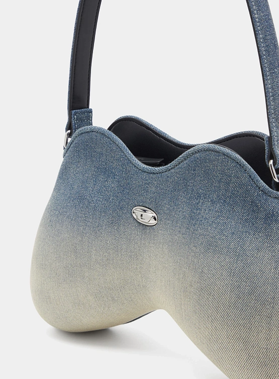 Женская сумка Diesel Double-D Shoulder Blue Light Blue