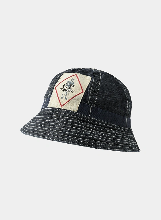 Панама C.P. Company 3/1 Bucket Hat Denim