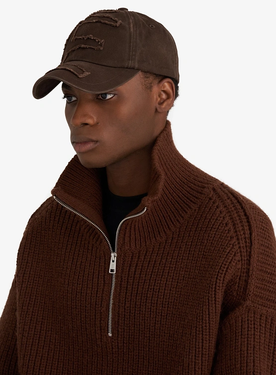 Кепка Études Cap Raw É Dk Brown