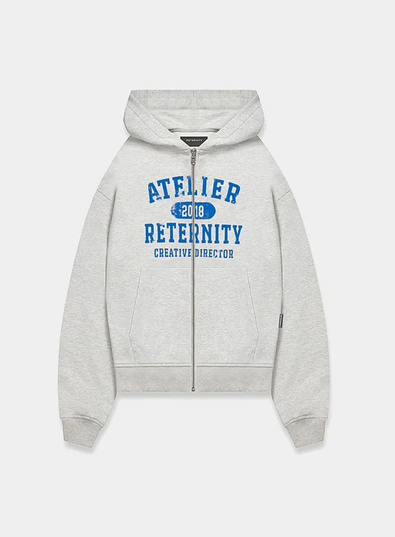 Зип-худи RETERNITY Atelier Emblem Melange Grey