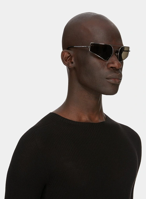 Очки RICK OWENS DRKSHDW Prong Silver/Black