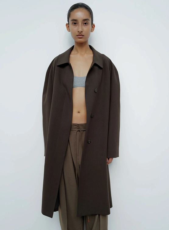 Женское пальто LE17SEPTEMBRE Belted Coat Brown