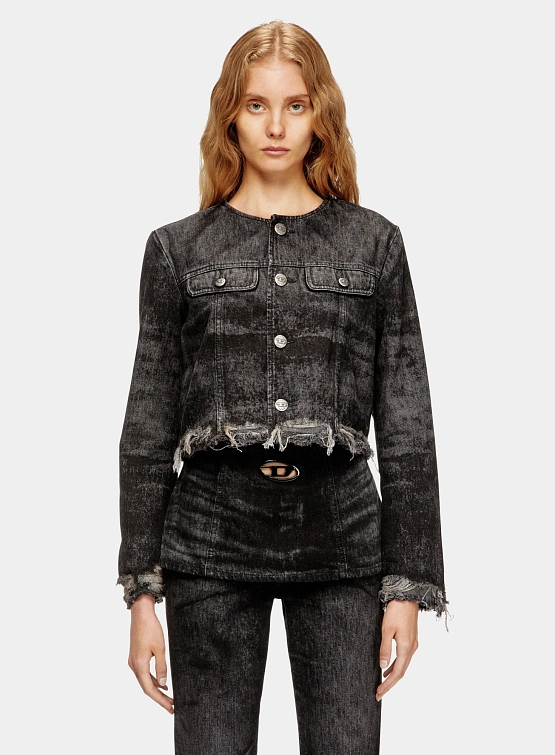 Женская джинсовая куртка Diesel De-Graffy-Fsh Black