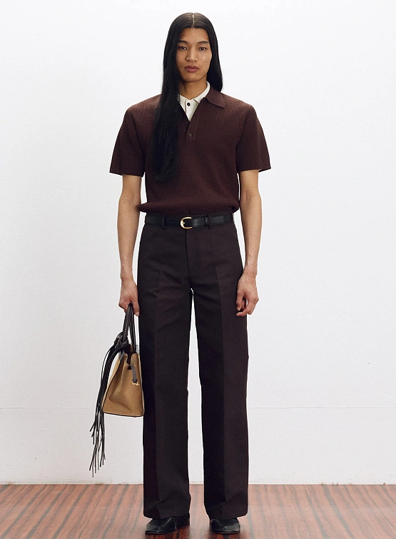 Поло Recto Compact Knit Classic Dark Brown