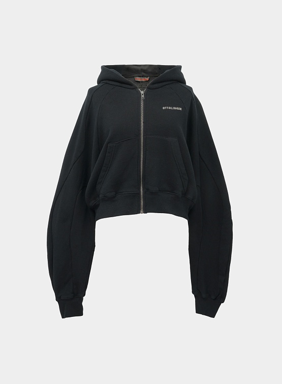 Женское зип-худи Ottolinger Multiline Hoodie Black