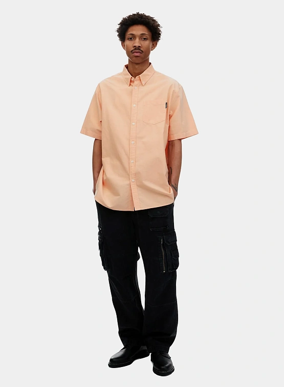 Рубашка thisisneverthat Oxford S/S Shirt Apricot