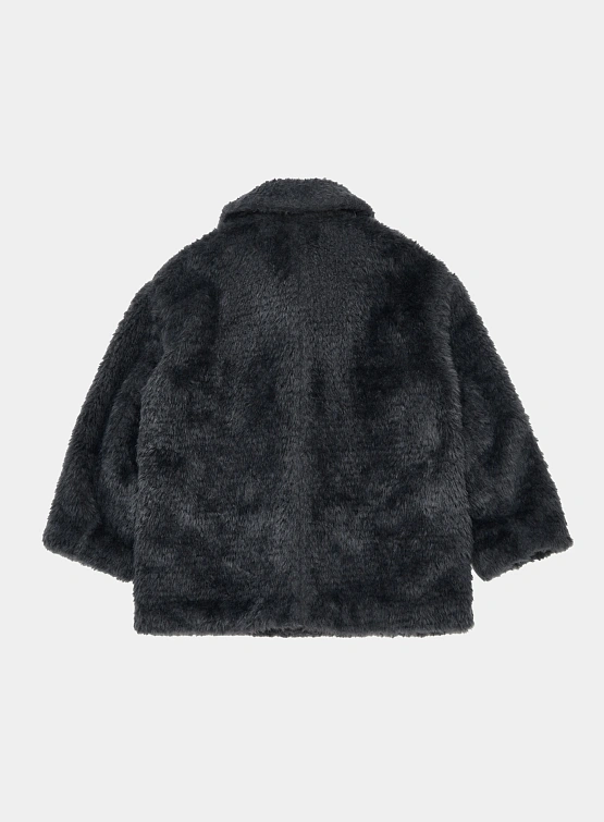 Флисовая куртка AMOMENTO Fur Mid Coat Charcoal