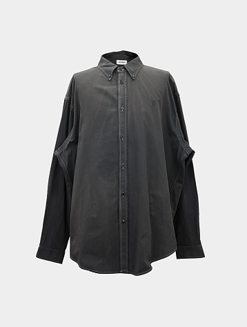Рубашка Hed Mayner Buttoned Down Shirt Charcoal